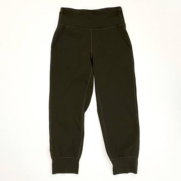 Lululemon Align Jogger Crop 23" 4/XS Dark Olive Green Cropped Pants Leggings OG - Picture 3 of 16